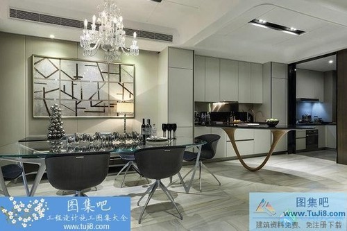 深圳招華曦城六期8棟2A別墅樣板房全套圖紙及高清效果圖