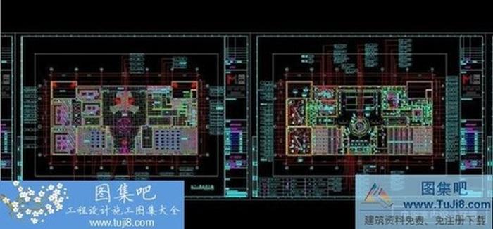 中俊藍(lán)灣半島會(huì)所完整施工設(shè)計(jì)圖+方案效果圖