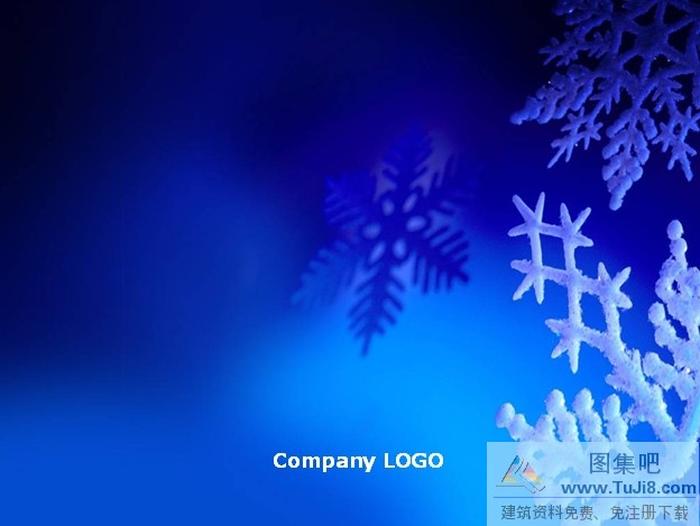 藍(lán)色背景PPT模板