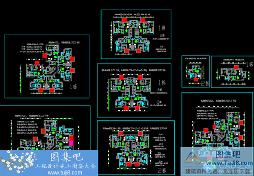 某二三房住宅經(jīng)典戶型平面圖