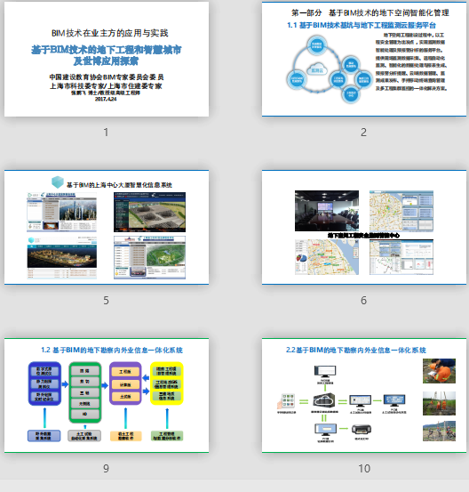 張鵬飛(上海建委) 基于BIM技術(shù)的地下工程和智慧城市 杭州BIM高峰論壇專家BIM課件