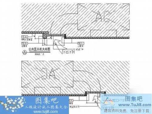 某中式時(shí)尚餐廳CAD室內(nèi)裝修施工圖含實(shí)景圖