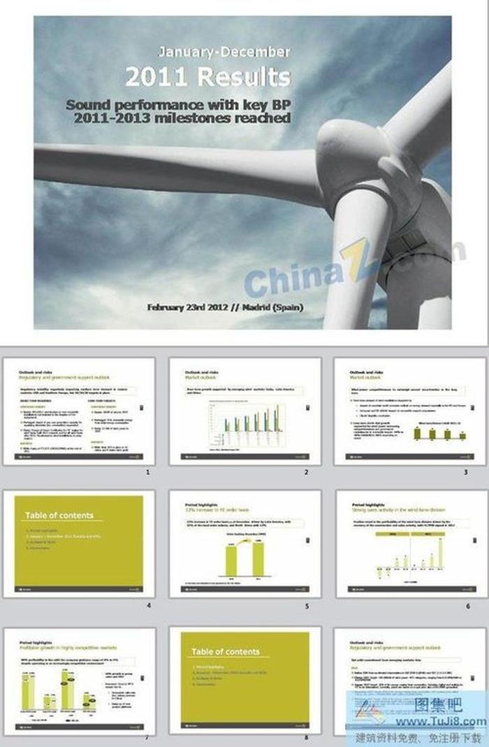 Gamesa公司商務(wù)ppt模板