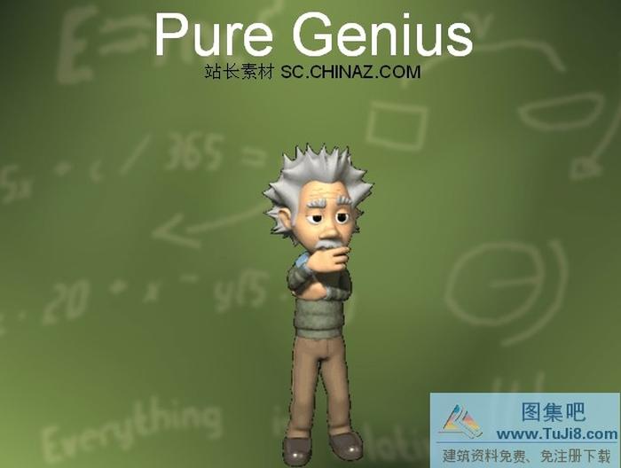 卡通人物PPT模板