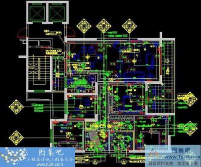 成都遠大林語城A1戶型施工設(shè)計圖及效果圖