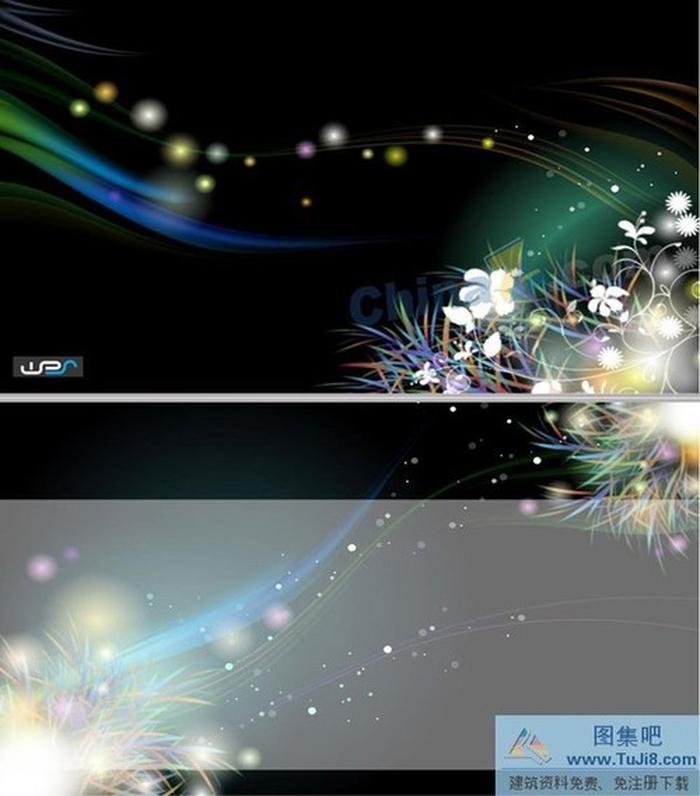 非主流花紋ppt模板下載