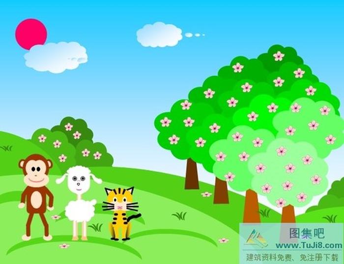 卡通動(dòng)物PPT模板