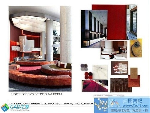 南京綠地洲際酒店設(shè)計圖CAD施工圖紙