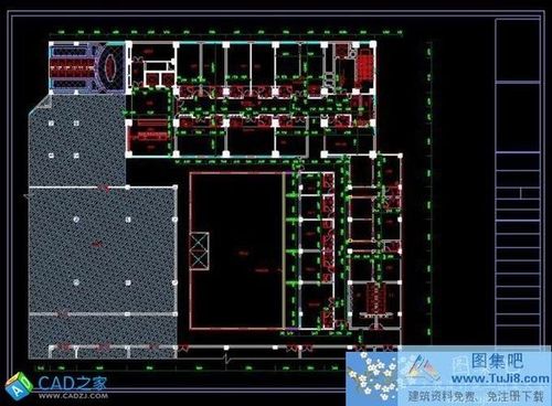 某酒店四層休閑茶樓施工圖及高清效果圖
