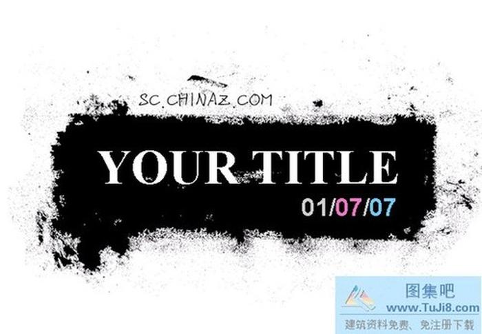 黑白風(fēng)格藝術(shù)PPT模板