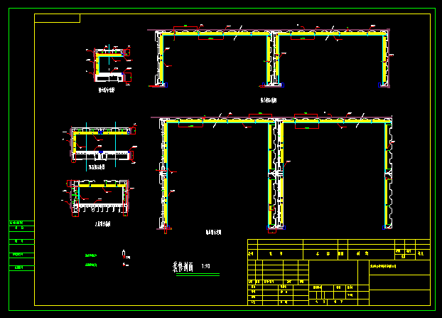 杭州某商業(yè)中心步行街集裝箱式商鋪建筑設(shè)計(jì)施工圖.dwg