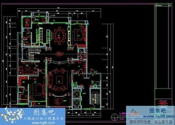 北京星河灣歐式古典風(fēng)格A4戶型施工設(shè)計(jì)圖