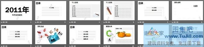 年度工作總結(jié)報告PPT模板下載