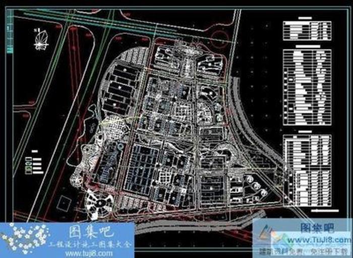 某工業(yè)園規(guī)劃總平面圖施工圖紙