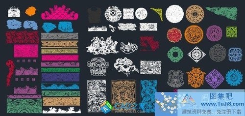 CAD常用裝飾花紋圖庫大全