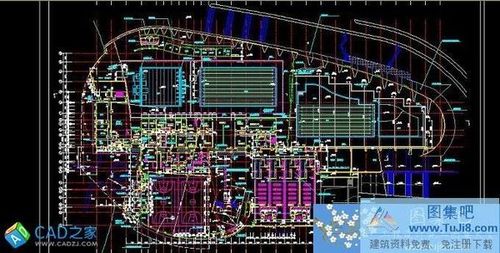 南京奧林匹克體育中心游泳館裝修CAD施工圖