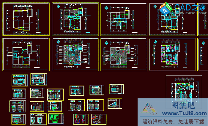 一套復(fù)式室內(nèi)裝修全套施工圖