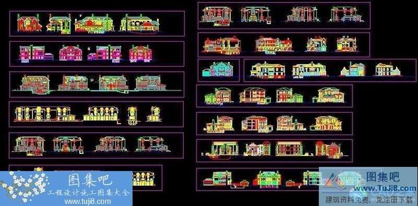 別墅外立面CAD圖集