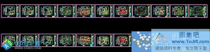 泉州西湖豪庭B3樣板房施工圖及效果圖