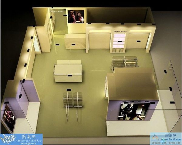 某女士時(shí)尚服裝專(zhuān)賣(mài)店設(shè)計(jì)圖（含效果圖）