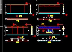圍墻圖標(biāo)準CAD設(shè)計圖集