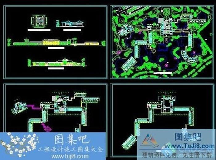 某公園酒店平立面方案圖