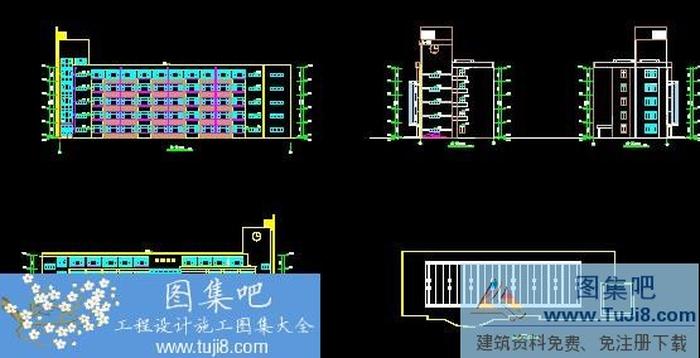 教學(xué)樓建筑施工圖CAD圖紙