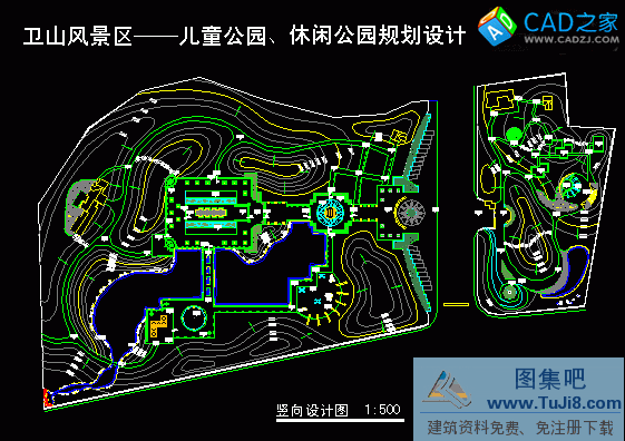 衛(wèi)山風(fēng)景區(qū)-兒童公園、休閑公園規(guī)劃設(shè)計豎向設(shè)計圖