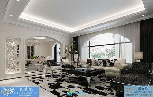 城市奢華歐式風(fēng)格家裝完整CAD施工圖及效果圖