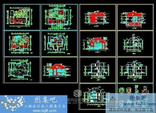 三層高檔別墅全套施工圖