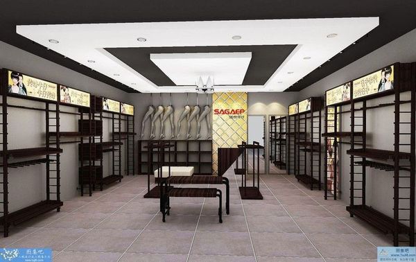 傳奇牛仔服裝專賣店施工圖及效果圖