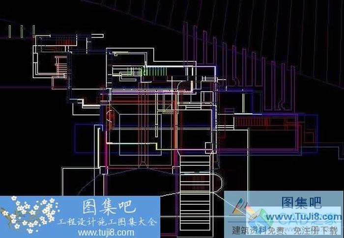 流水別墅CAD平面圖紙