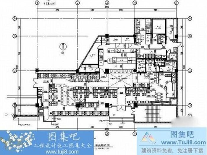 某知名連鎖快餐店室內(nèi)裝修施工圖（含效果圖）