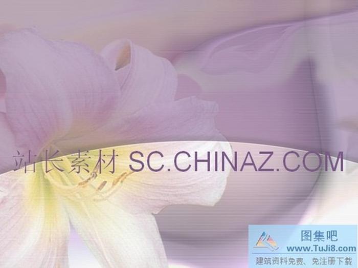 花朵背景ppt模板下載