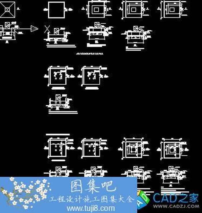 塔吊基礎(chǔ)方案相關(guān)CAD圖紙