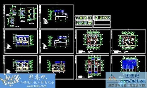 廣州從化逸泉山莊別墅C區(qū)CL型施工圖聯(lián)排別墅圖紙