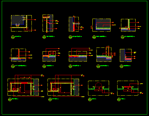 設(shè)計(jì)院標(biāo)準(zhǔn)圖集CAD版-墻面石材節(jié)點(diǎn)