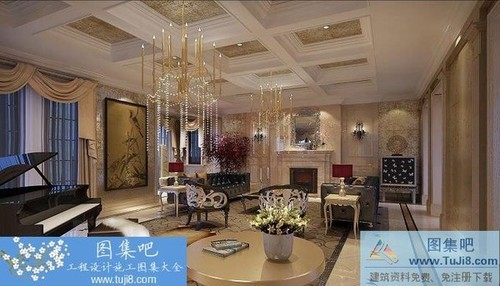 杭州桃花園別墅精細施工圖和高清效果圖