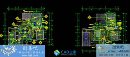 托斯卡納風(fēng)格別墅超級完整CAD施工圖附張效果圖