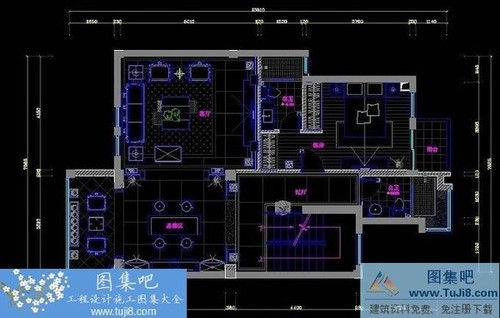 某農(nóng)行行長聯(lián)排別墅中式設(shè)計全套施工圖+效果圖