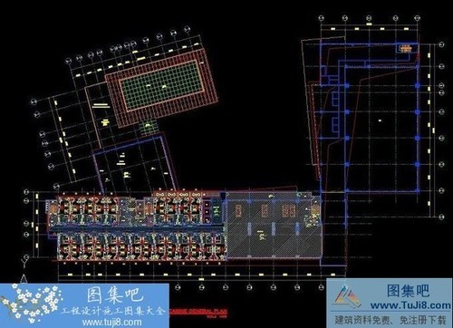 CCD廣州花都皇冠假日客戶部施工圖CAD圖紙