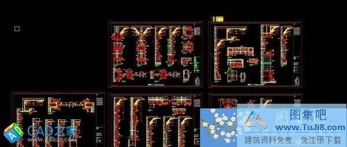梁志天深圳香蜜湖1號3棟住宅入口電梯大堂施工圖