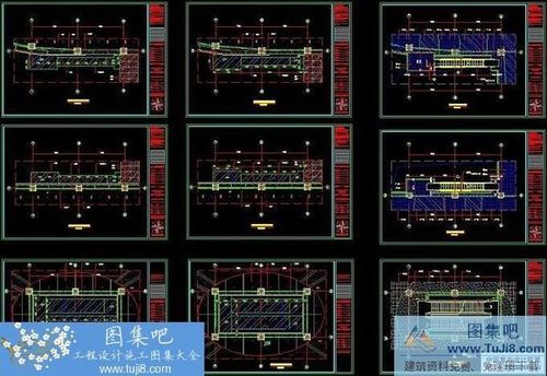 江西新余晶港城購物中心室內(nèi)施工圖+效果圖