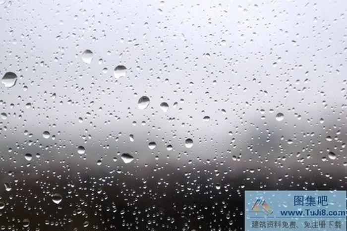 灰色雨滴ppt背景圖片下載