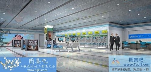 衢州移動旗艦營業(yè)廳1-3層裝修圖及竣工圖