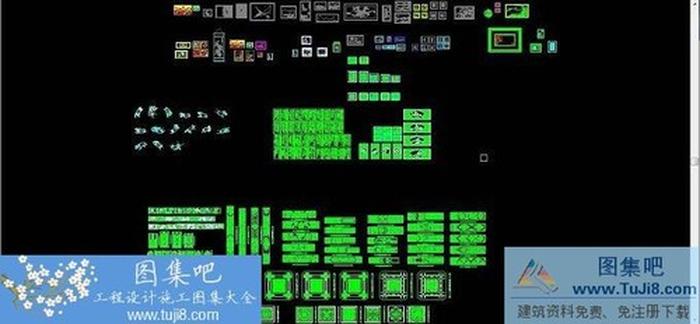 各種中式門、窗、護(hù)廊、柱子及裝飾畫CAD圖集大全