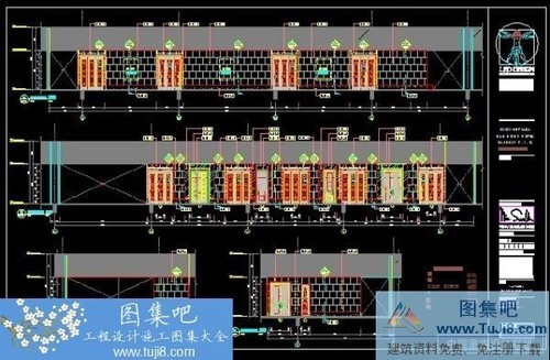 LEO丹東皇冠假日酒店中餐廳施工圖CAD圖紙