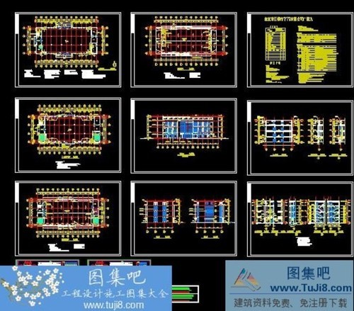 某多層工業(yè)廠房建筑設(shè)計圖CAD圖紙