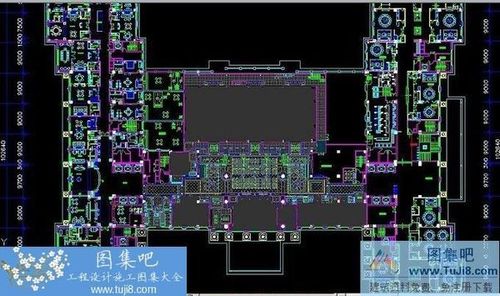 陳厚夫溫嶺九龍酒店餐飲區(qū)域CAD施工圖