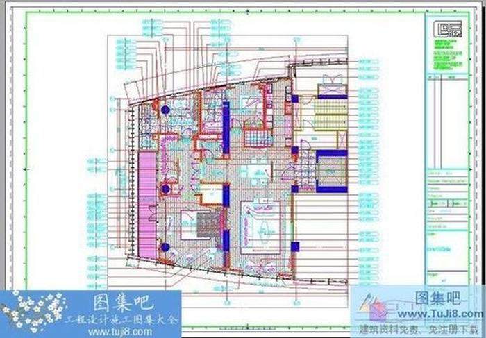 上海綠地盧灣濱江北樓小戶型樣板房施工圖+效果圖
